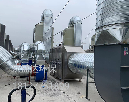 喷淋塔+双层活性炭吸附设备