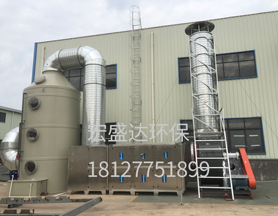 水喷淋+双级活性炭吸附