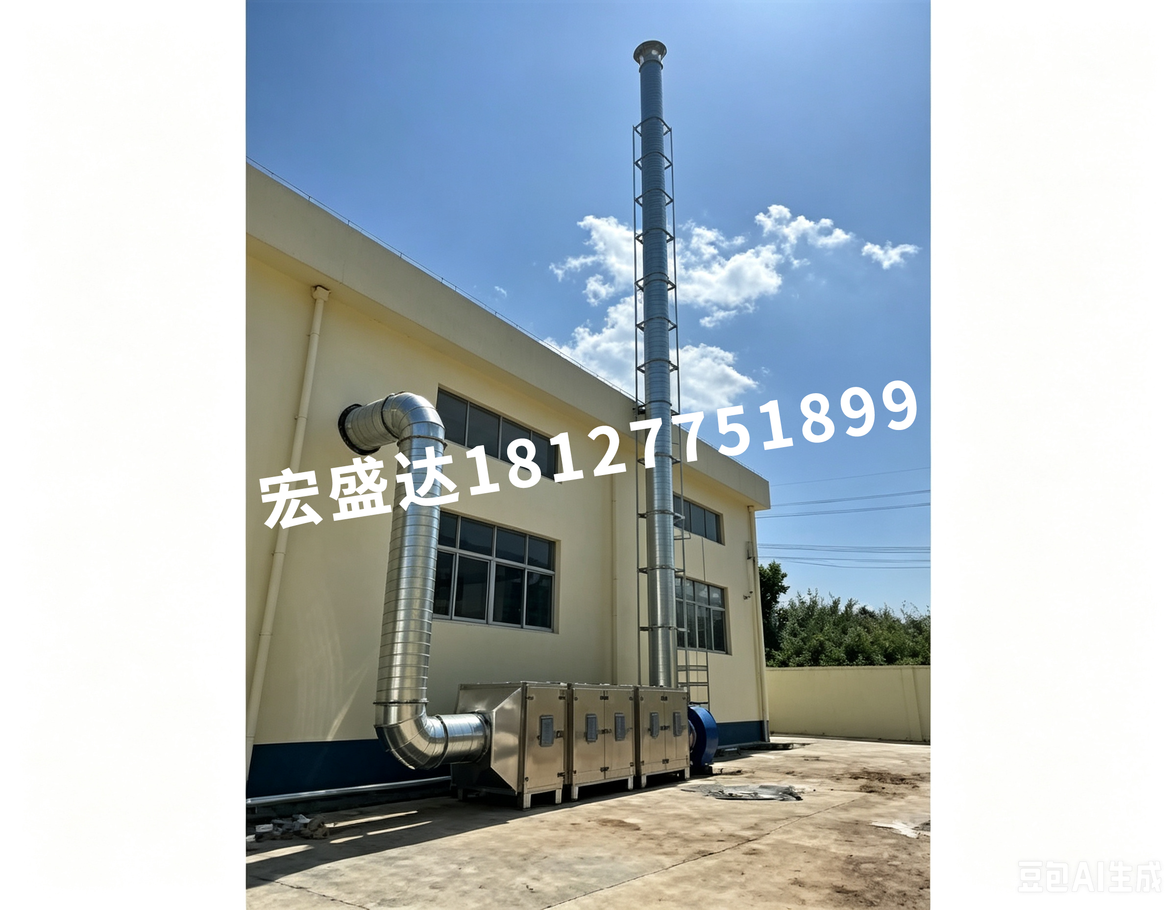 干式过滤器+二级活性炭吸附