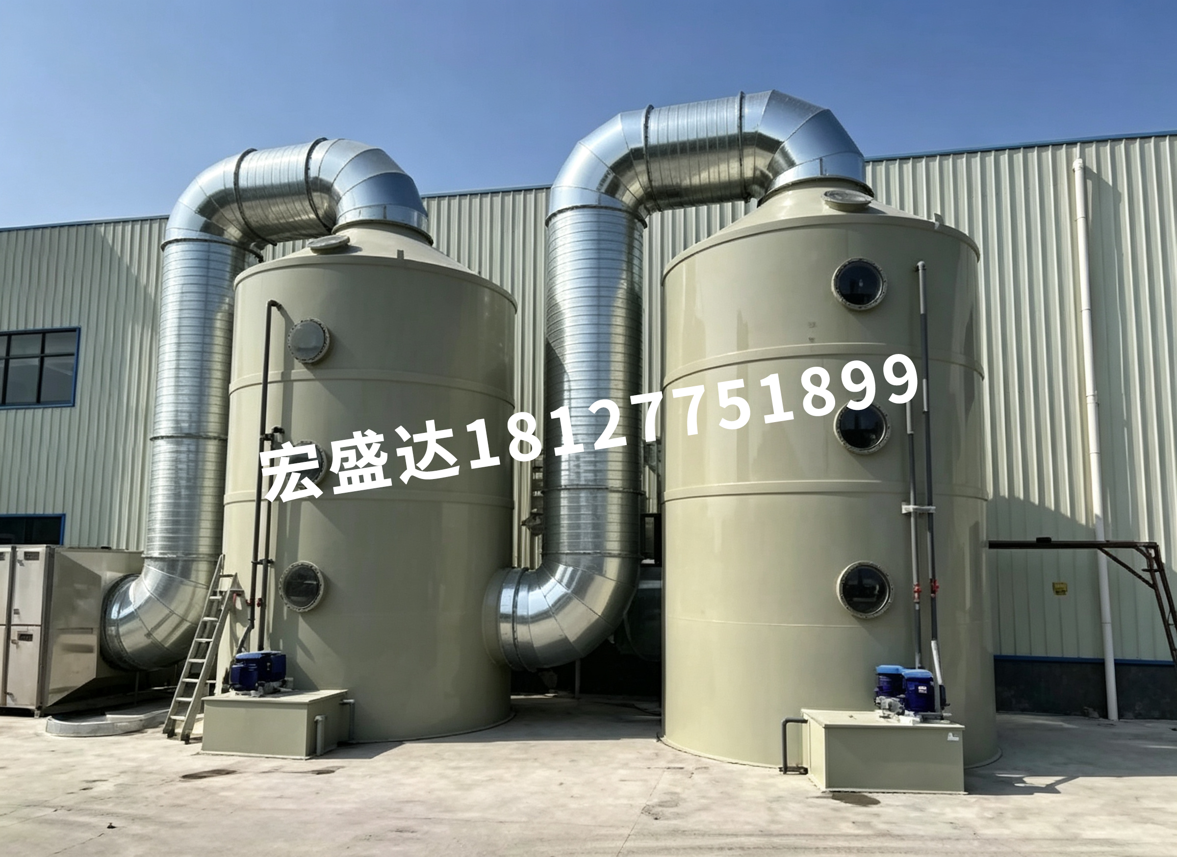 水喷淋+双级活性炭吸附