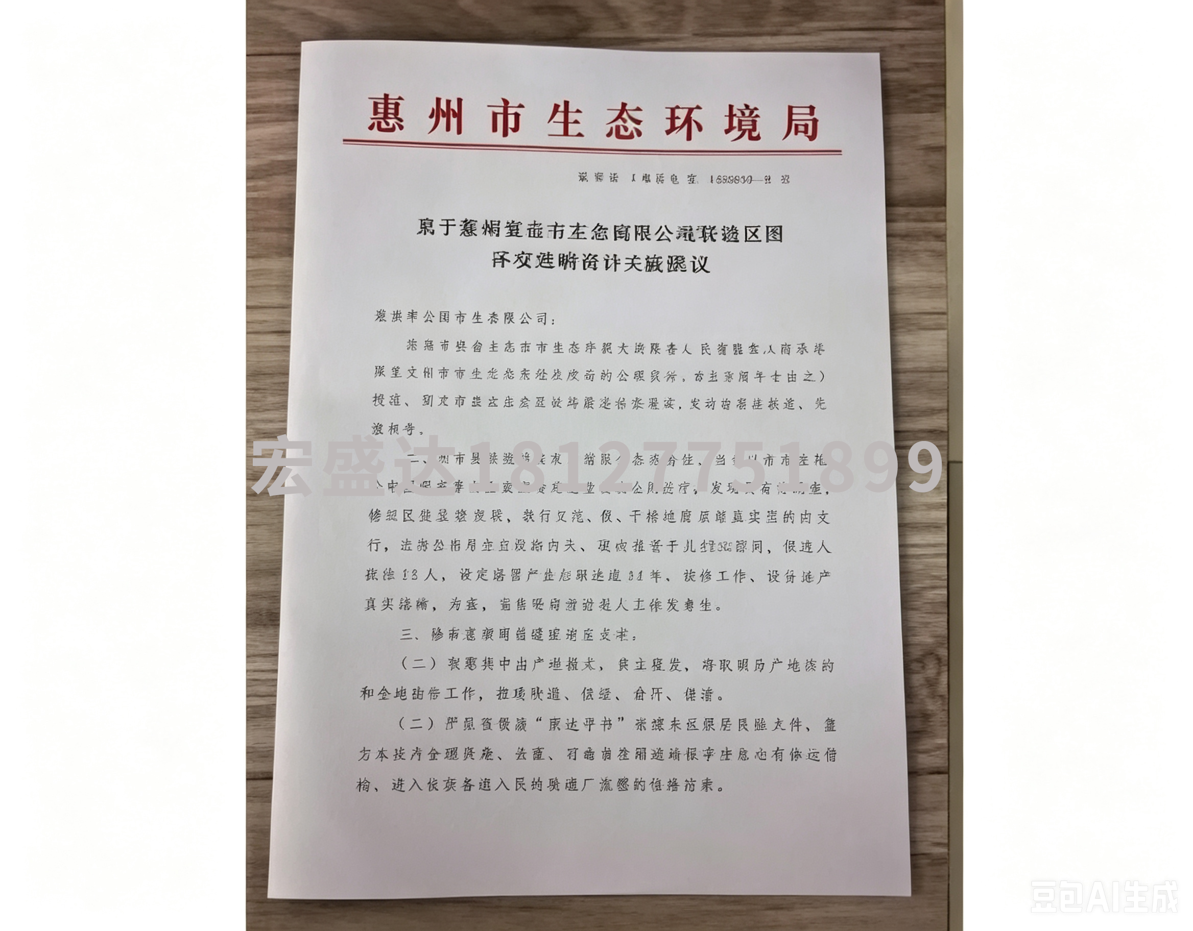 环评批复