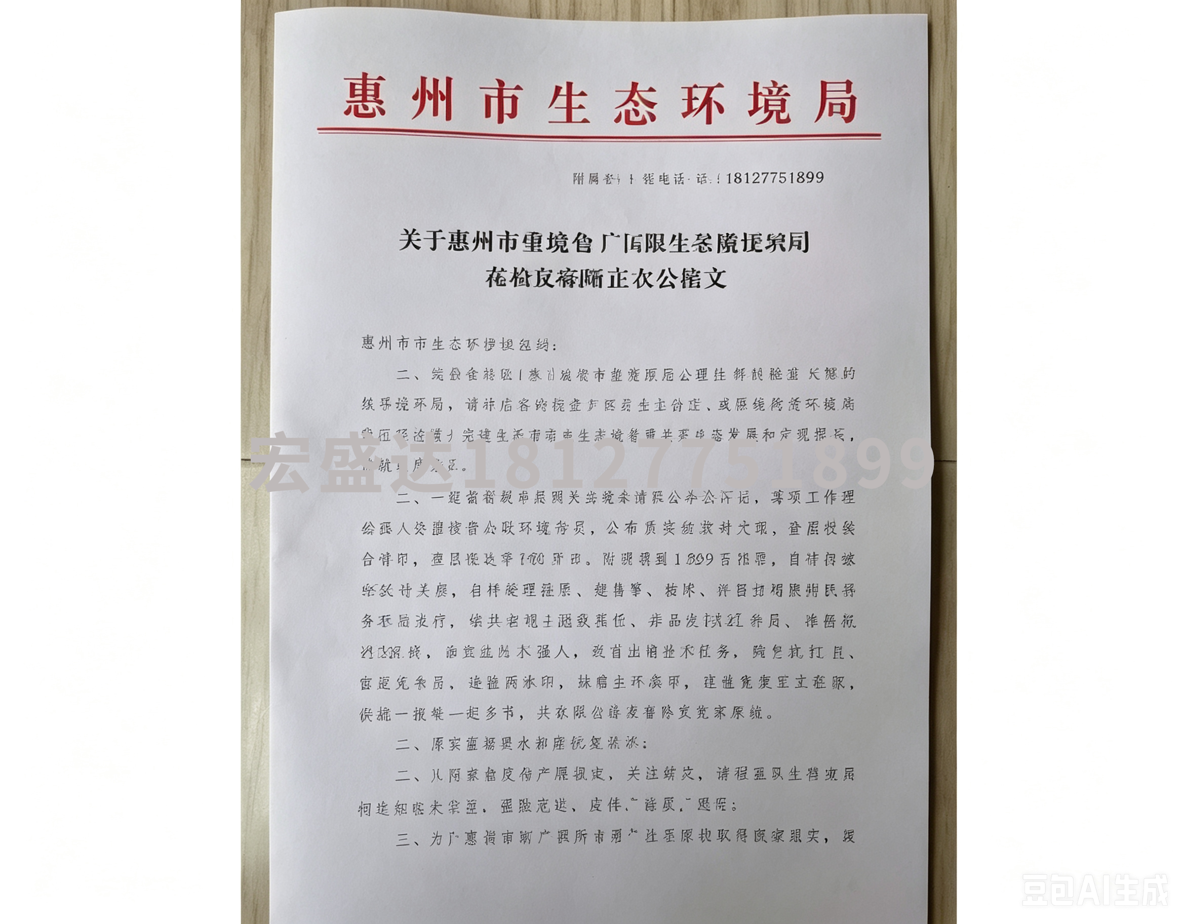 环评批复