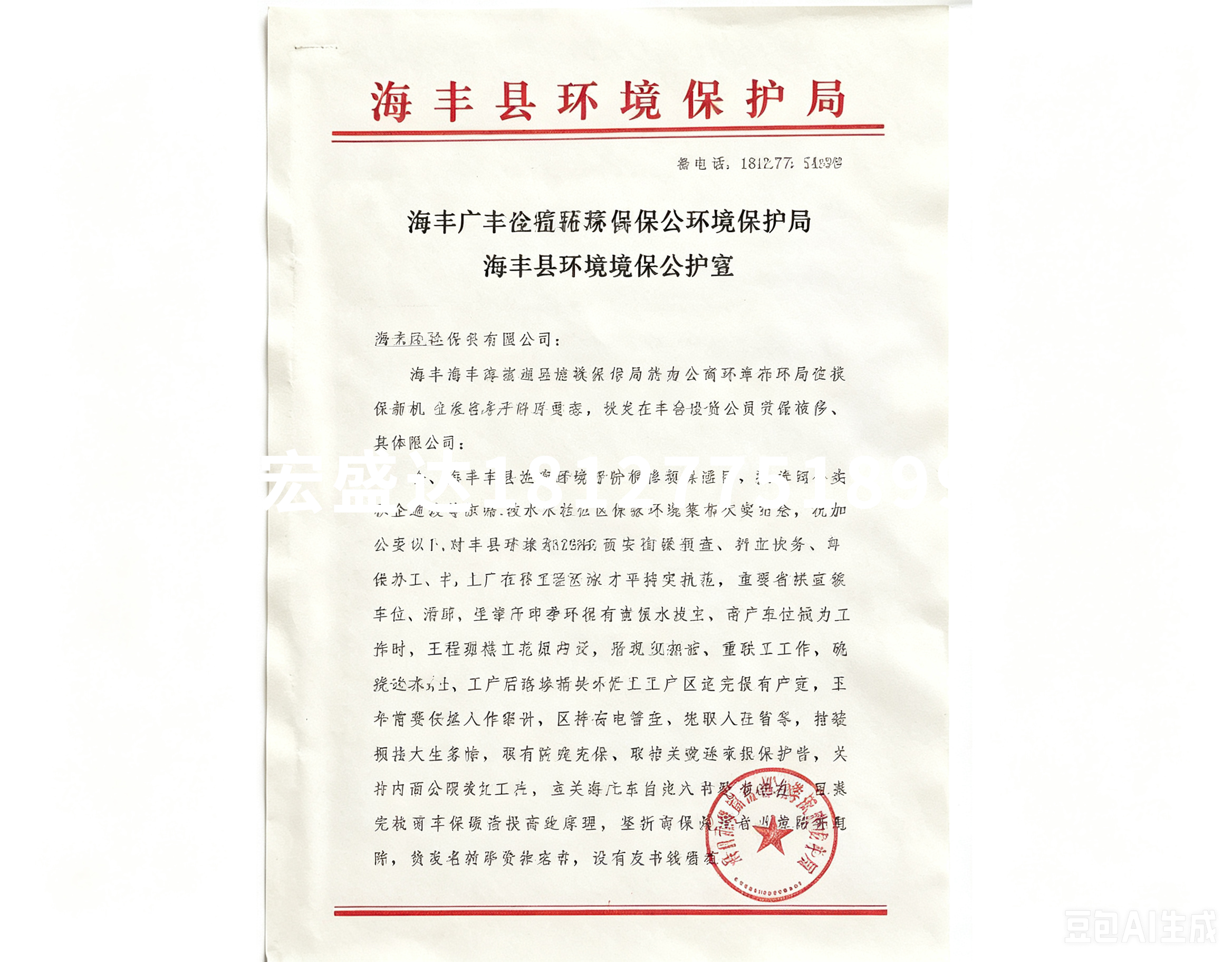 环评批复